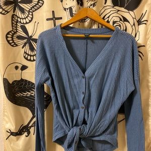 Oversized Waffle Knit Top